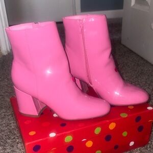 Pink Ankle Boots